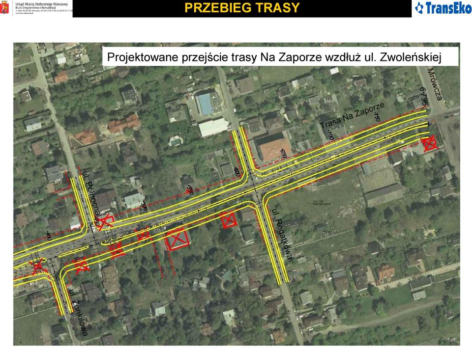 przejście trasy Na
