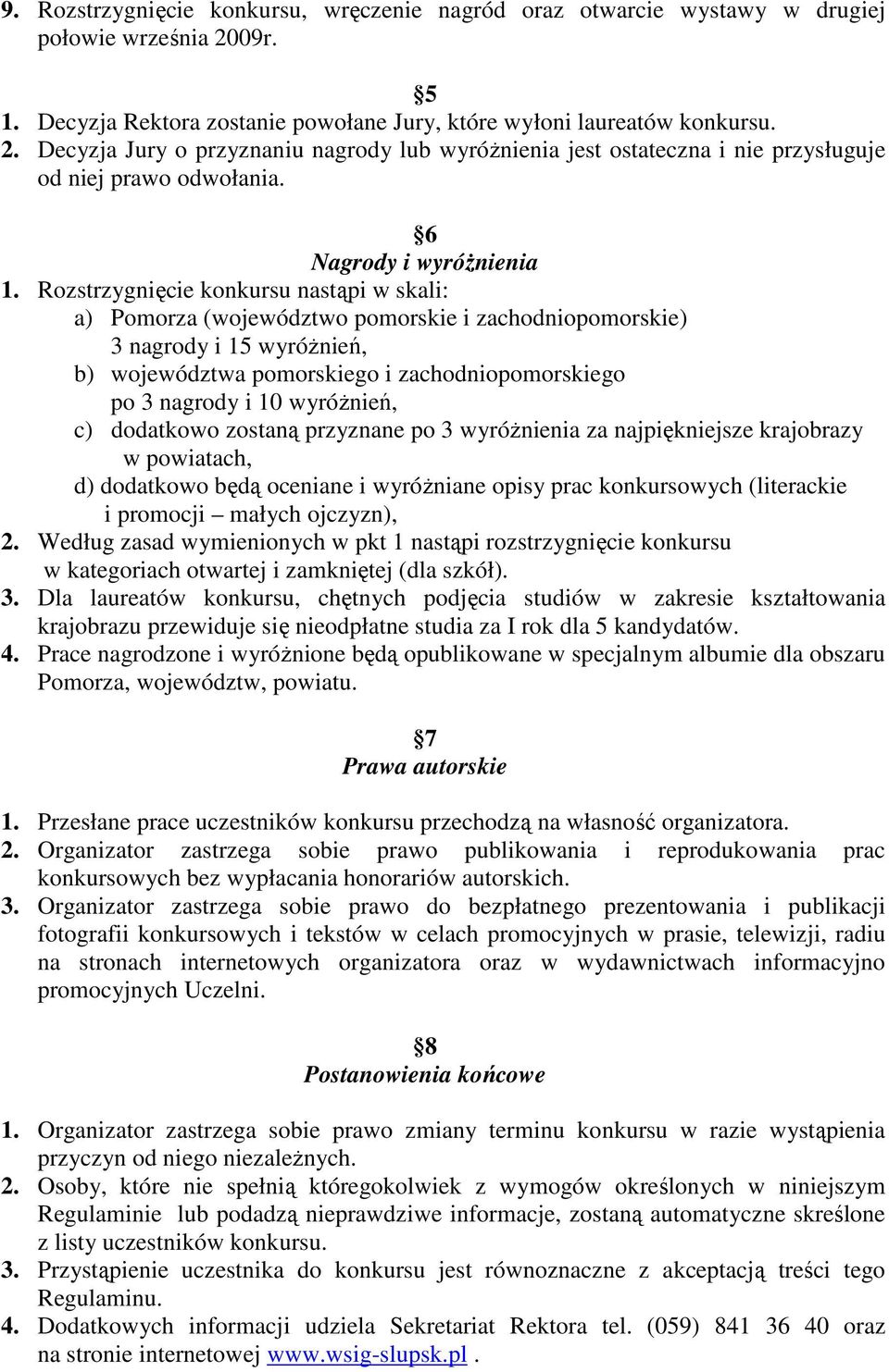 6 Nagrody i wyróŝnienia 1.