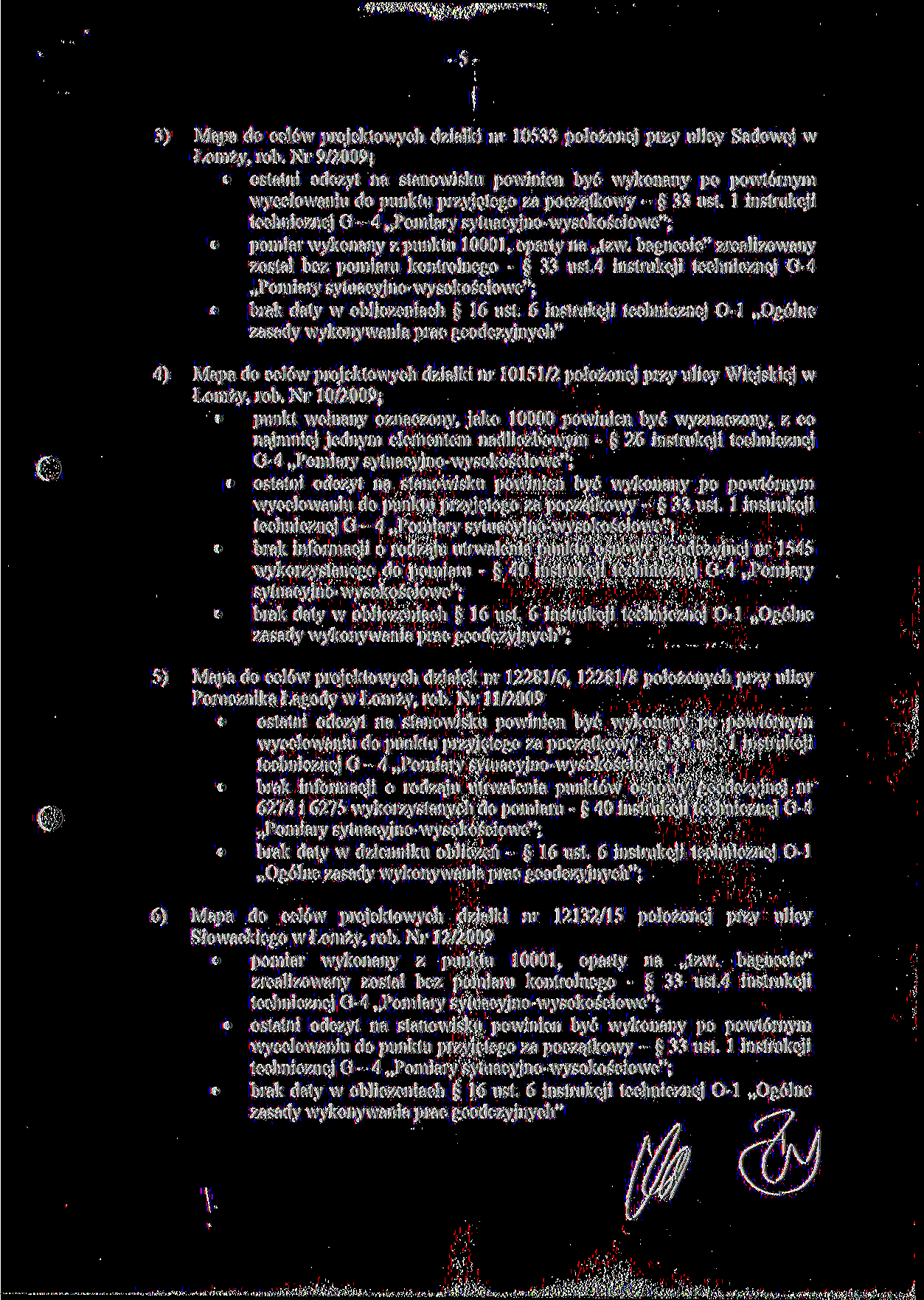 -5-3) Mapa do celów projektowych działki nr 10533 położonej przy ulicy Sadowej w Łomży, rób.