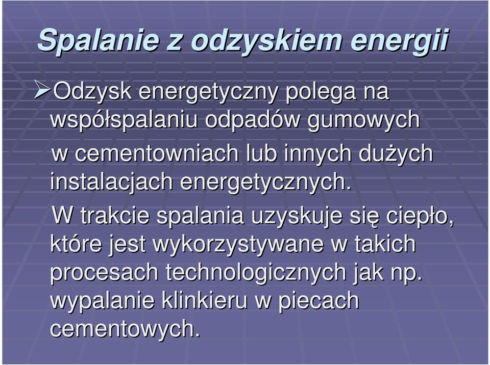 energetycznych.