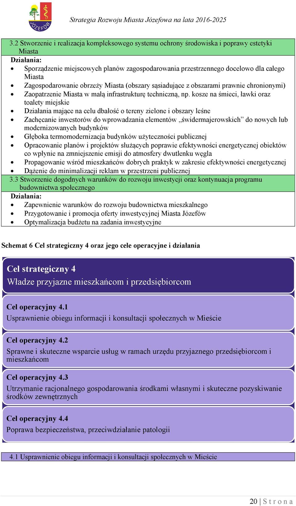 kosze na śmieci, ławki oraz toalety miejskie Działania mające na celu dbałość o tereny zielone i obszary leśne Zachęcanie inwestorów do wprowadzania elementów świdermajerowskich do nowych lub