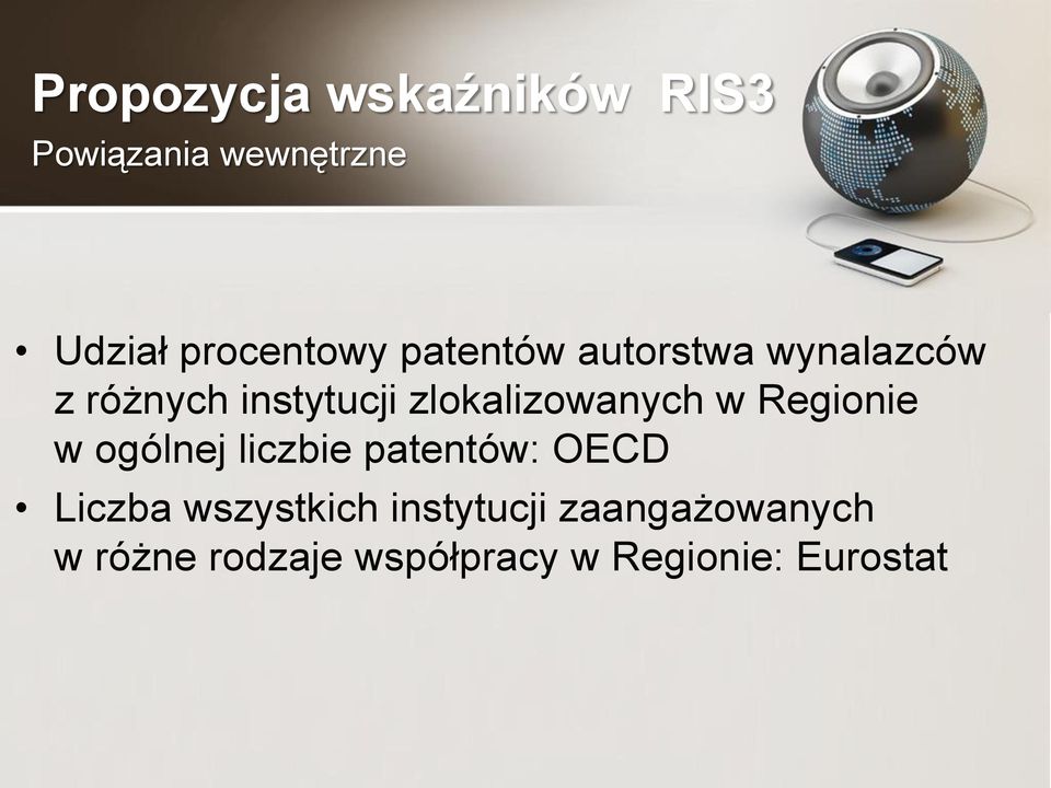 ogólnej liczbie patentów: OECD Liczba wszystkich instytucji