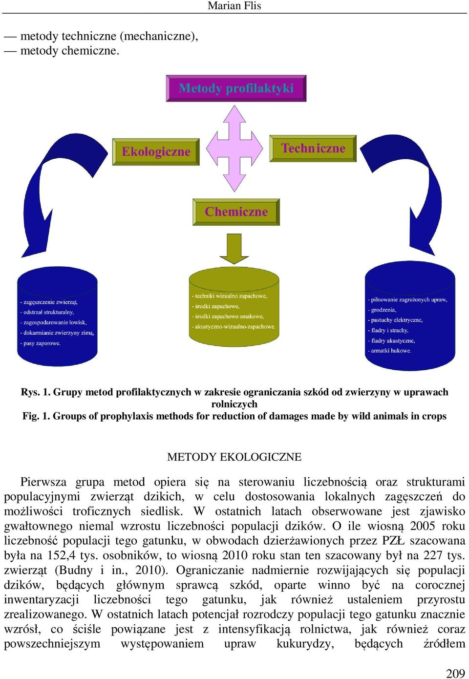 Groups of prophylaxis methods for reduction of damages made by wild animals in crops METODY EKOLOGICZNE Pierwsza grupa metod opiera się na sterowaniu liczebnością oraz strukturami populacyjnymi