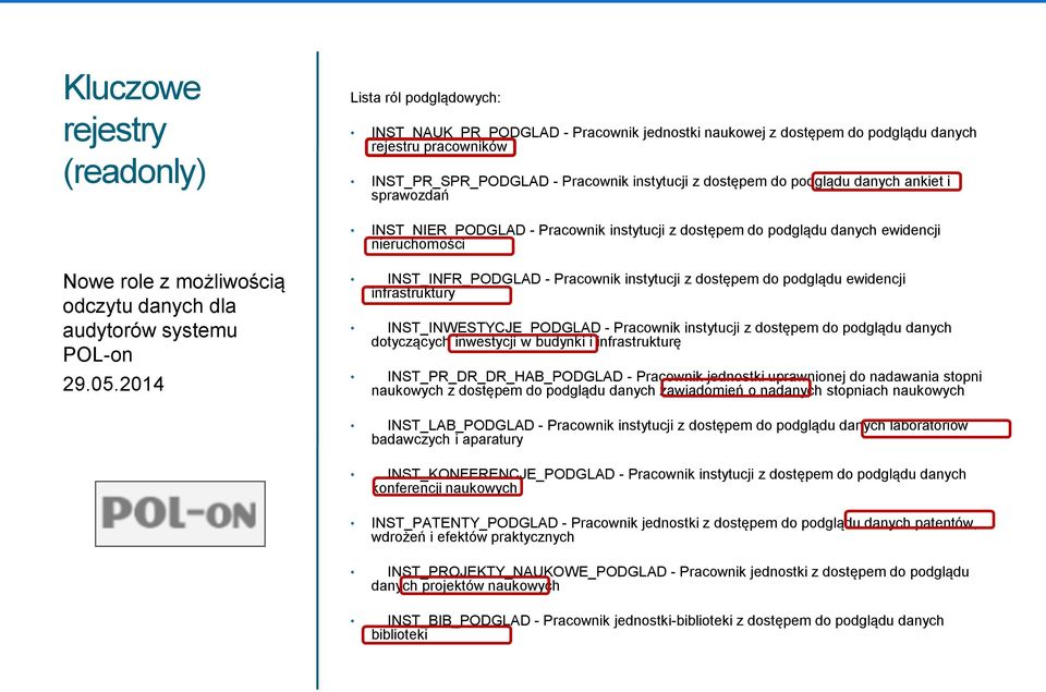 systemu POL-on 29.05.