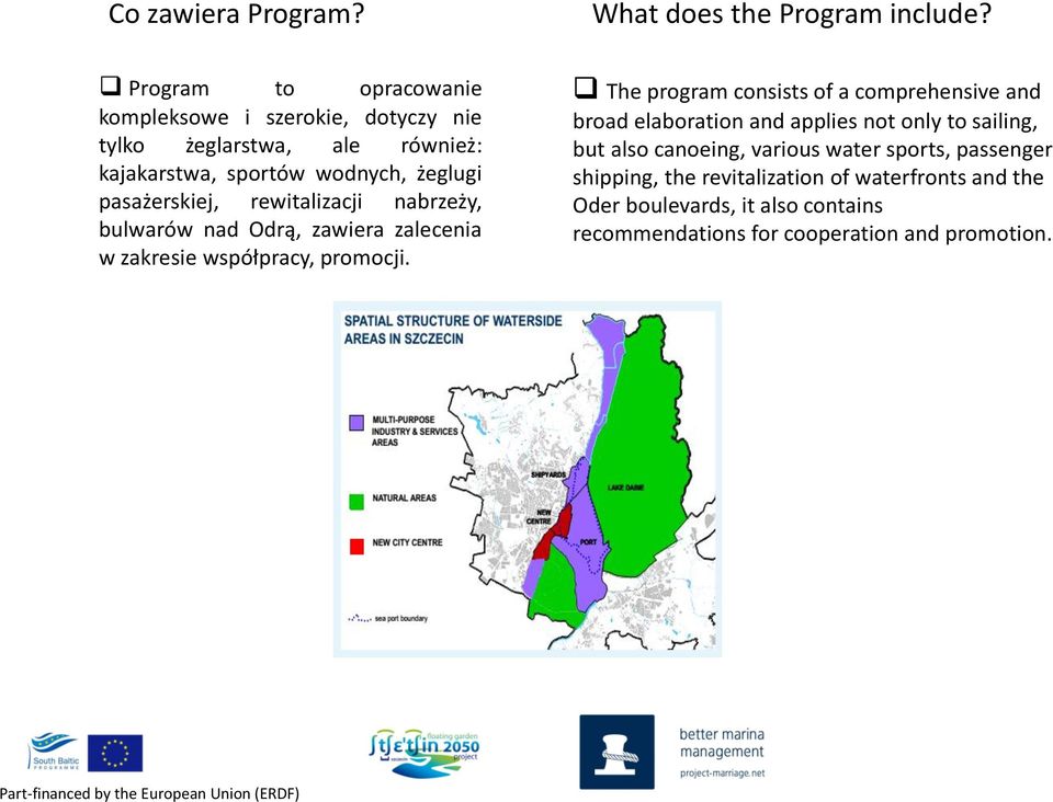 rewitalizacji nabrzeży, bulwarów nad Odrą, zawiera zalecenia w zakresie współpracy, promocji.