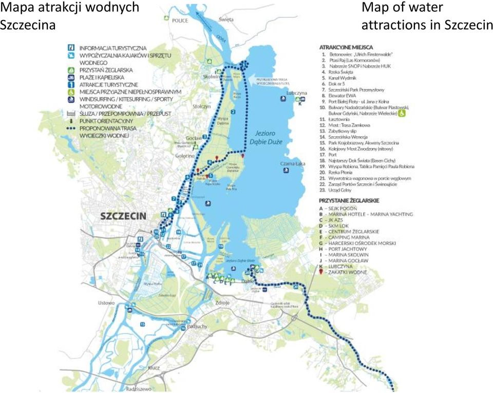 Szczecina Map of