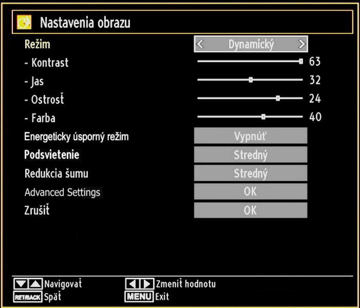 Panoramatický Tento režim roztiahne ľavú a pravú stranu normálneho obrazu (pomer strán 4:3), aby bola vyplnená obrazovka bez toho, aby obraz vyzeral neprirodzene.