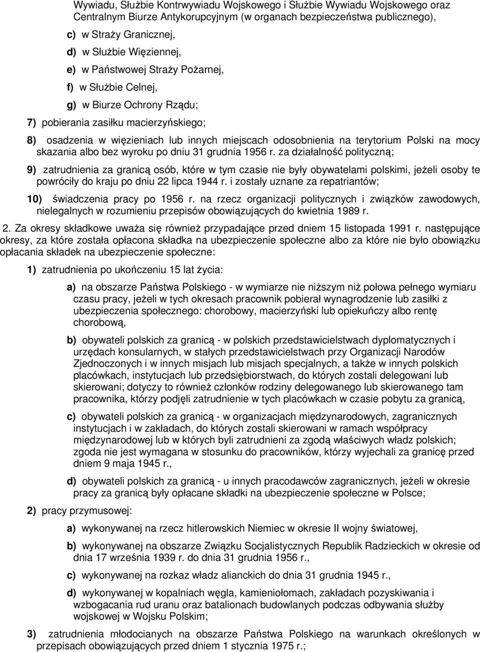 Polski na mocy skazania albo bez wyroku po dniu 31 grudnia 1956 r.