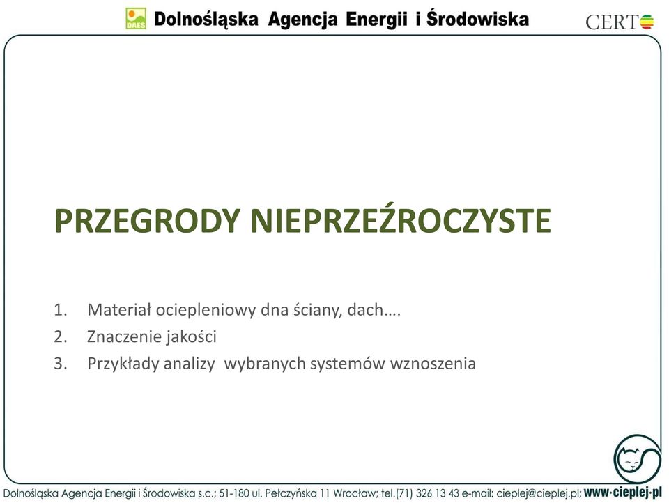 dach. 2. Znaczenie jakości 3.