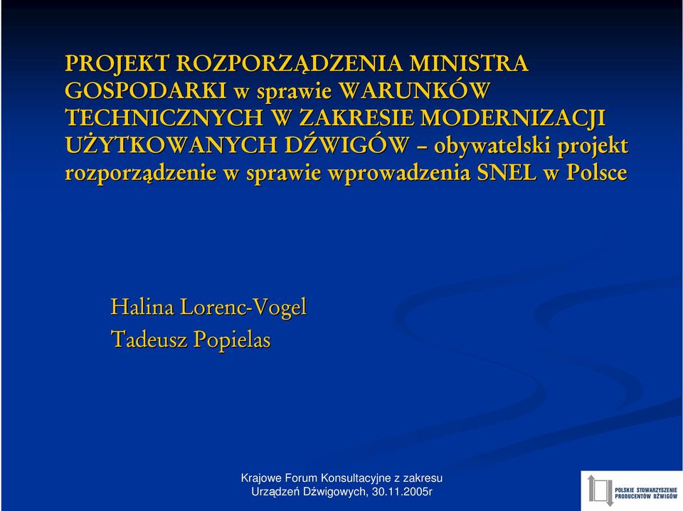 obywatelski projekt rozporządzenie w sprawie