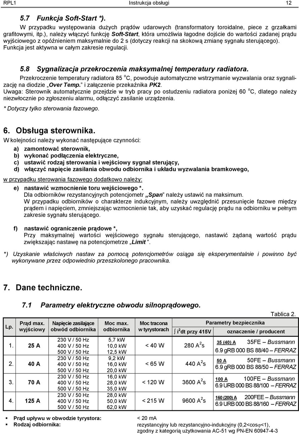 Funkcja jest aktywna w całym zakresie regulacji. 5.8 Sygnalizacja przekroczenia maksymalnej temperatury radiatora.