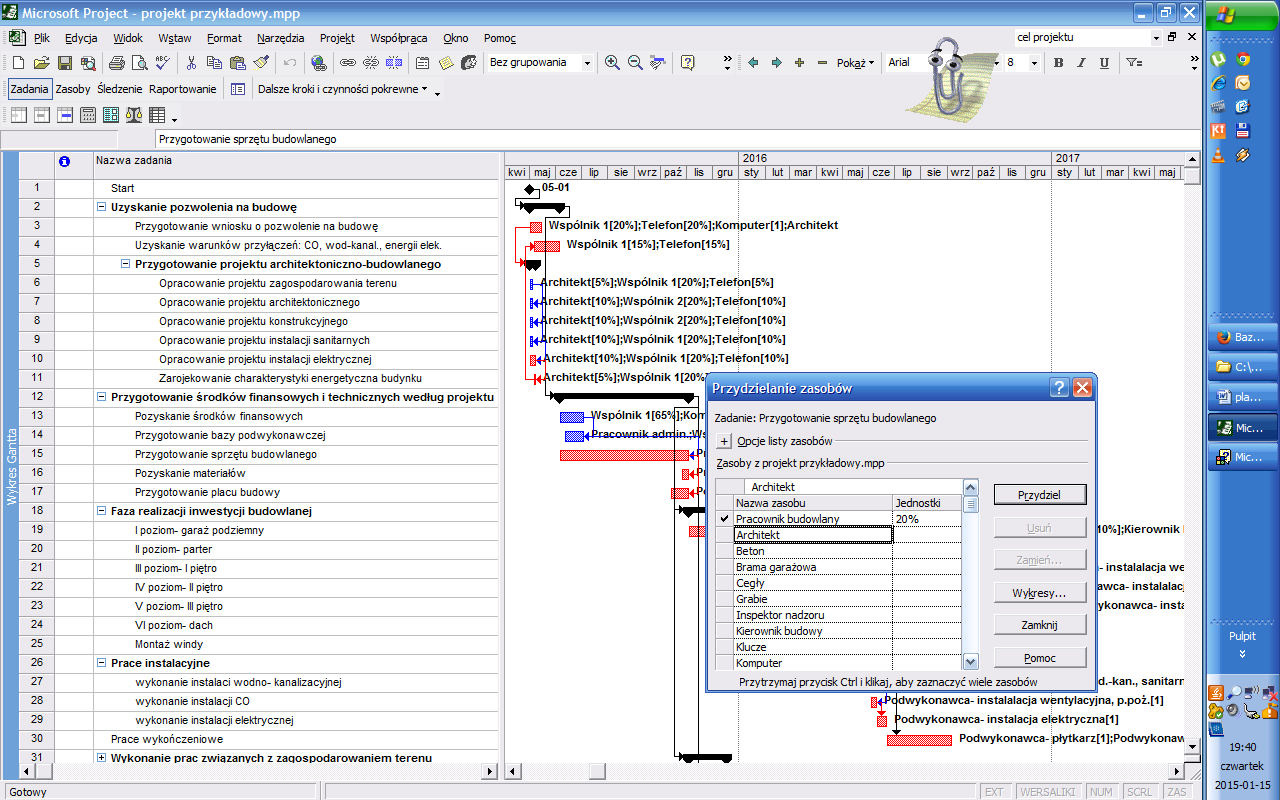 5. Stworzeniem ostatecznego harmonogramu zajmuje się krok (Develop Schedule).