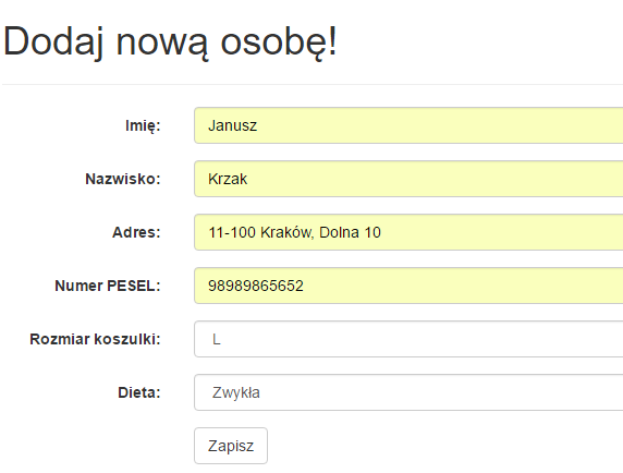 10. Rejestracja uczestników Rejestracja uczestników możliwa jest po wpłaceniu pełnej kwoty za Zlot. W widoku Drużyny mamy pozycję Lista osób.