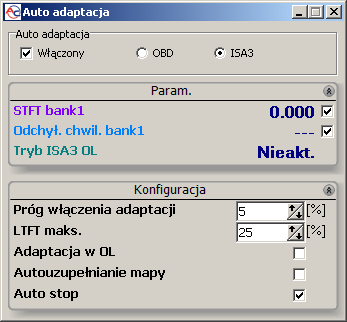 2.23. Autoadaptacja Sterowniki STAG-4 QBOX/NEXT PLUS i STAG-300 QMAX PLUS wyposażone są w mechanizm, który po uaktywnieniu na bieżąco w czasie jazdy - koryguje dawkę gazu.