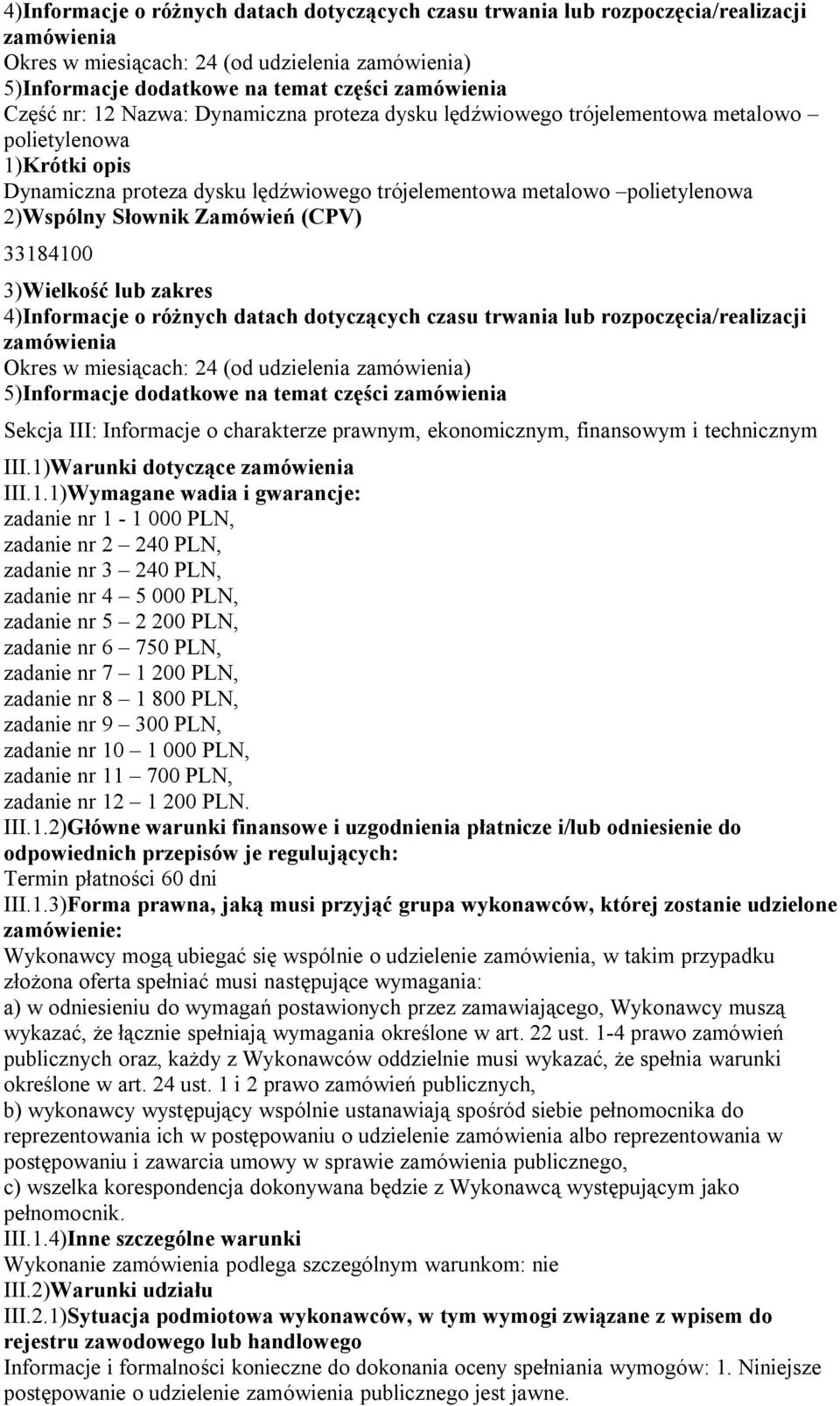 i technicznym III.1)