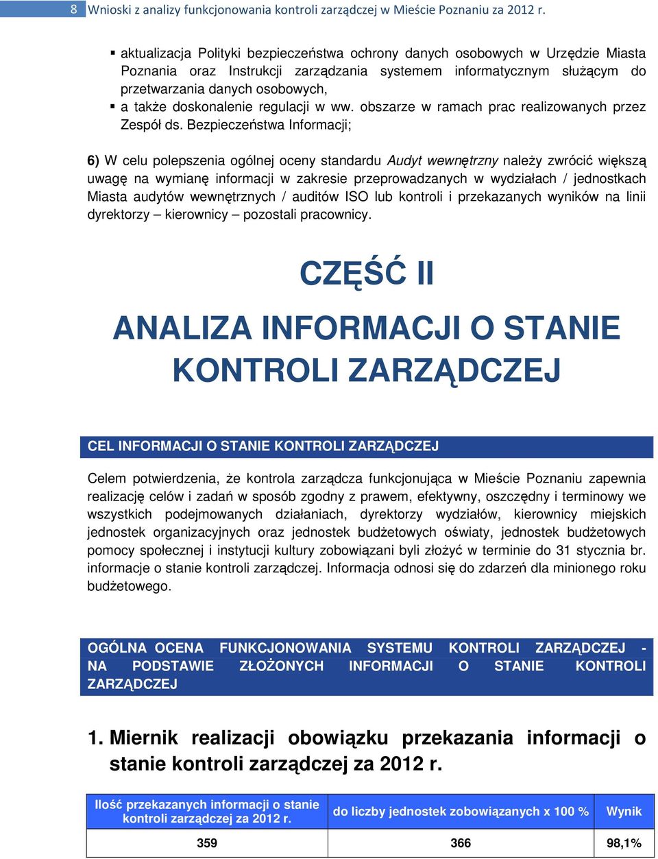 doskonalenie regulacji w ww. obszarze w ramach prac realizowanych przez Zespół ds.