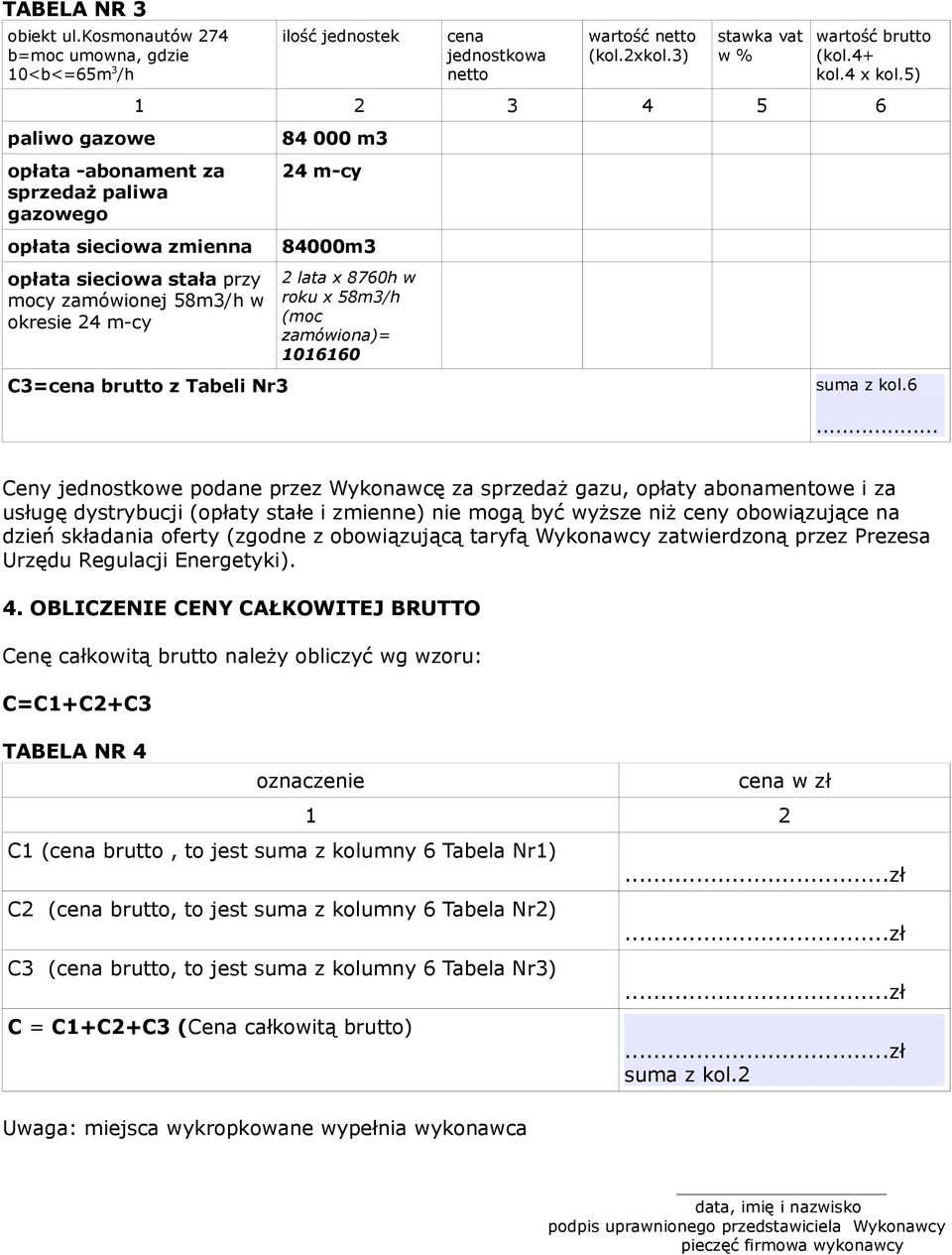 3) stawka vat w % wartość brutto (kol.4+ kol.4 x kol.