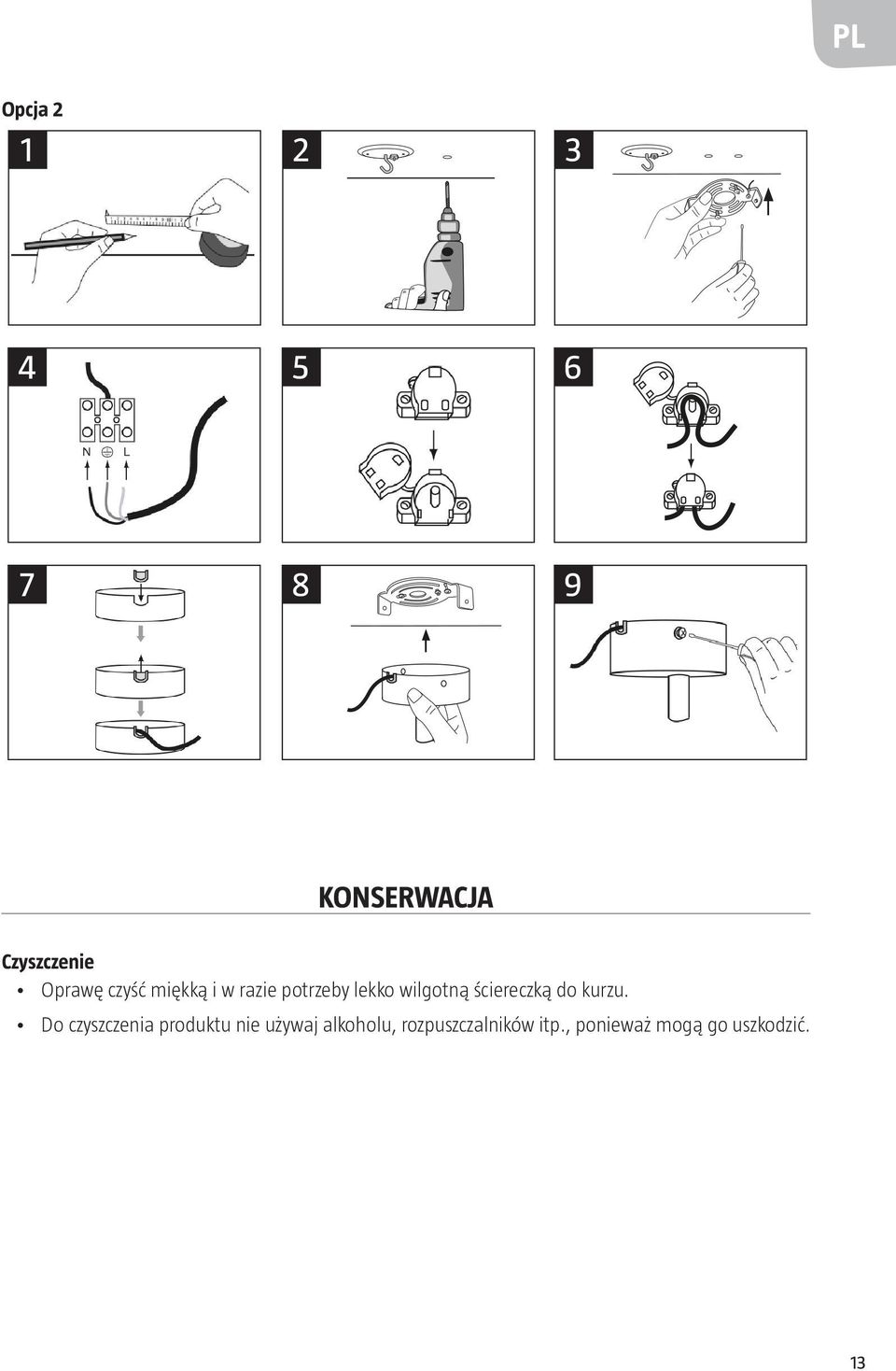 ściereczką do kurzu.