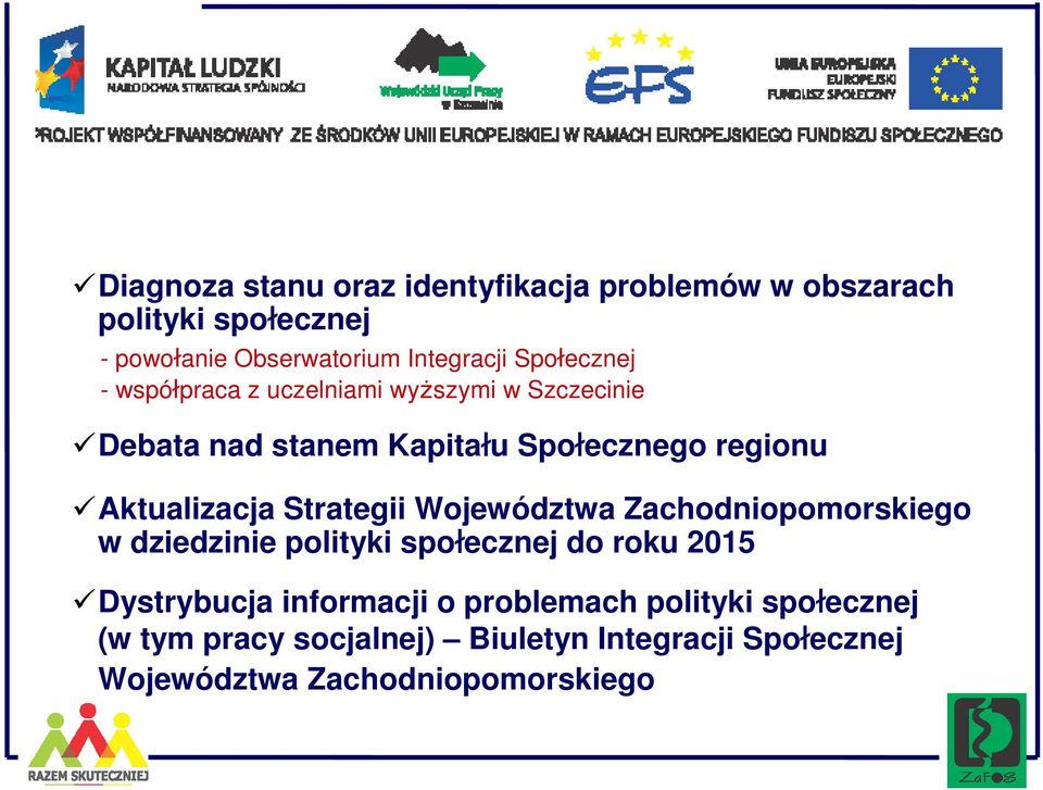 Aktualizacja Strategii Województwa Zachodniopomorskiego w dziedzinie polityki społecznej do roku 2015 Dystrybucja