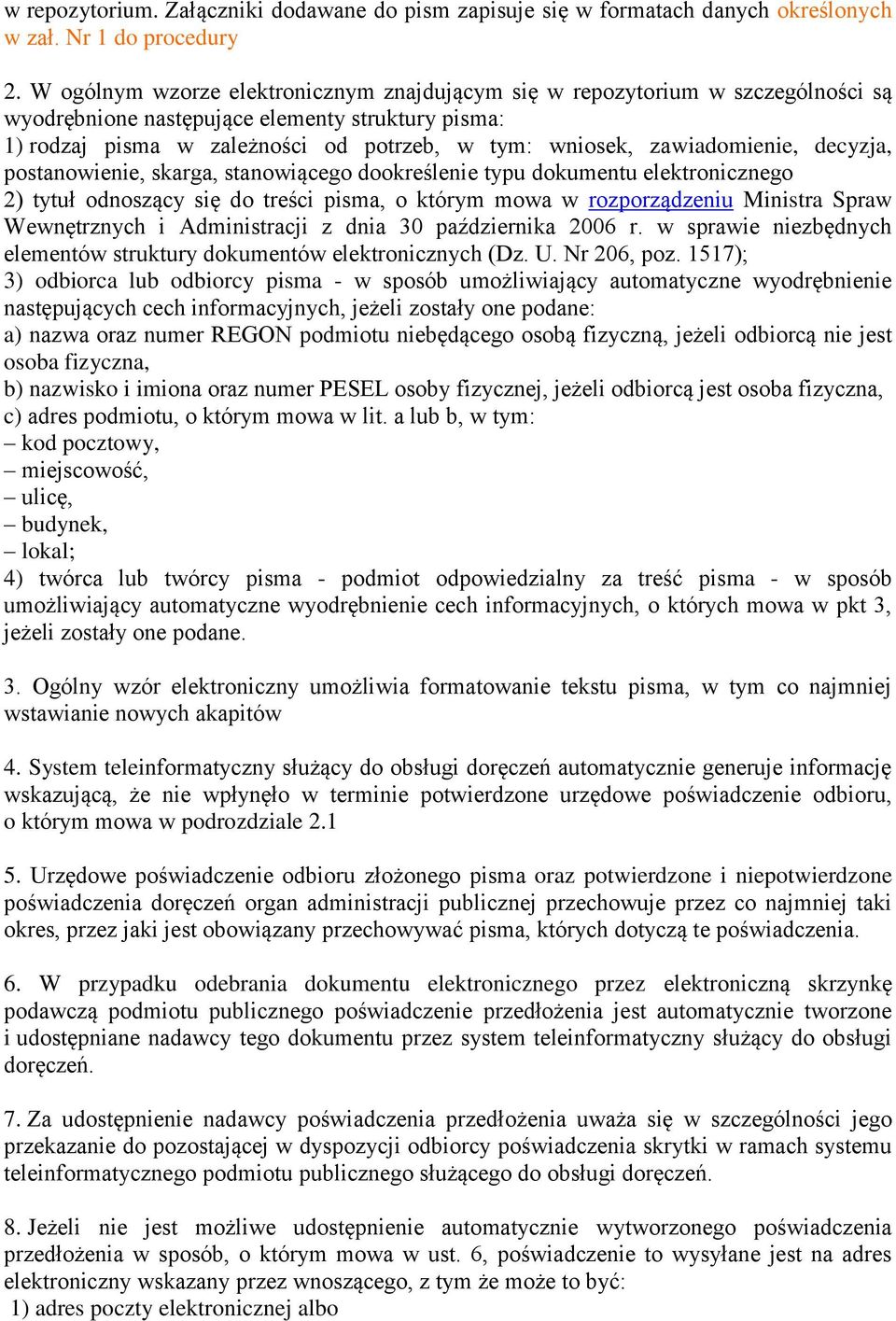 zawiadomienie, decyzja, postanowienie, skarga, stanowiącego dookreślenie typu dokumentu elektronicznego 2) tytuł odnoszący się do treści pisma, o którym mowa w rozporządzeniu Ministra Spraw