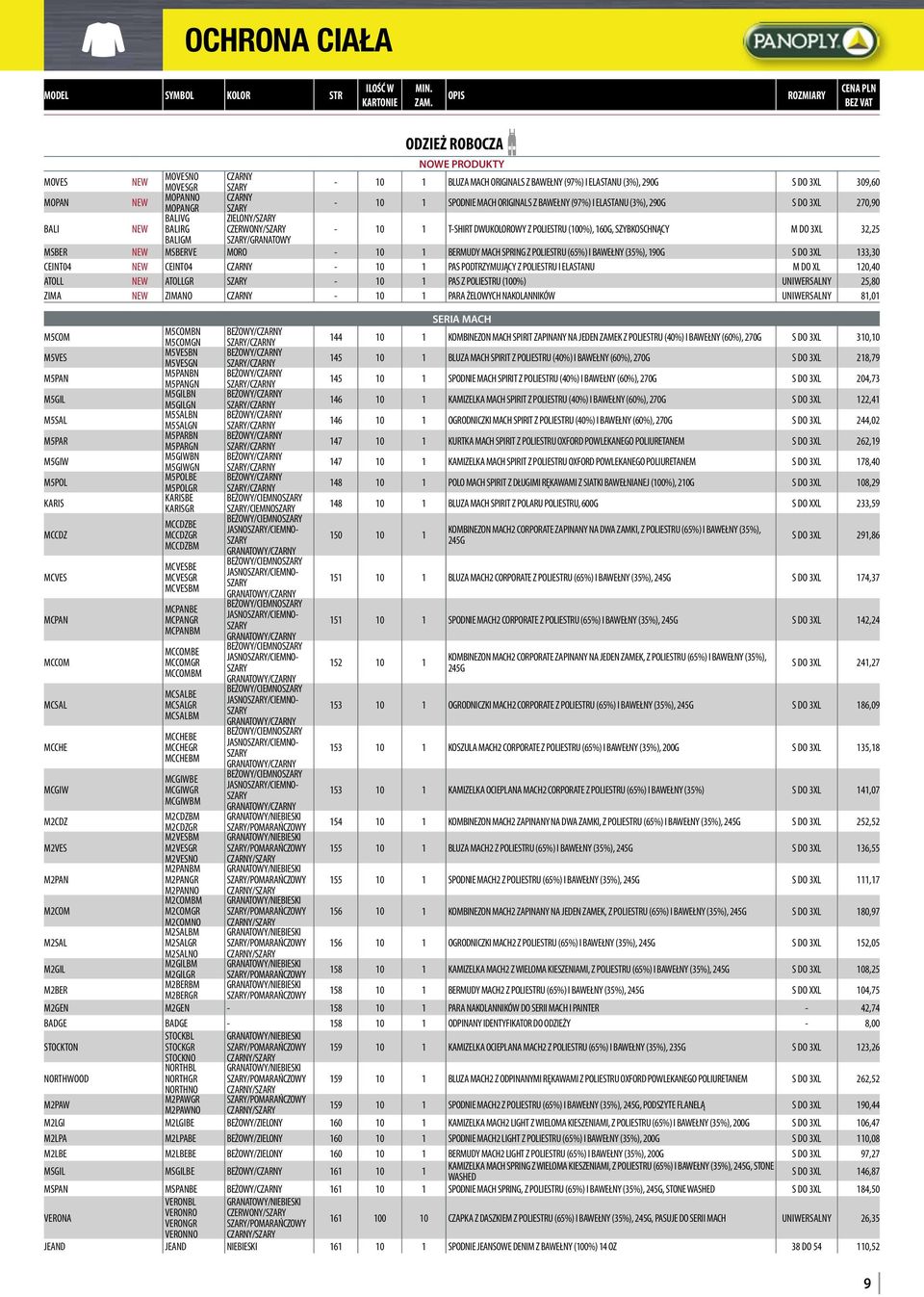 BALIGM / MSBER NEW MSBERVE MORO - 10 1 BERMUDY MACH SPRING Z POLIESTRU (65%) I BAWEŁNY (35%), 190G S DO 3XL 133,30 CEINT04 NEW CEINT04 CZARNY - 10 1 PAS PODTRZYMUJĄCY Z POLIESTRU I ELASTANU M DO XL