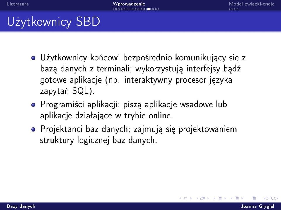 interaktywny procesor j zyka zapyta«sql).