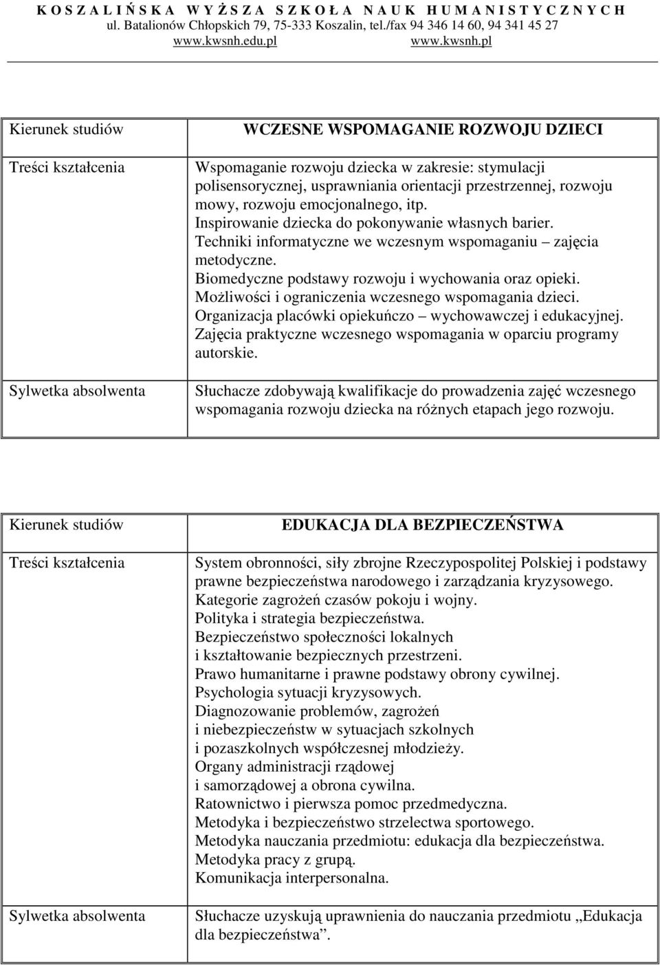 Możliwości i ograniczenia wczesnego wspomagania dzieci. Organizacja placówki opiekuńczo wychowawczej i edukacyjnej. Zajęcia praktyczne wczesnego wspomagania w oparciu programy autorskie.