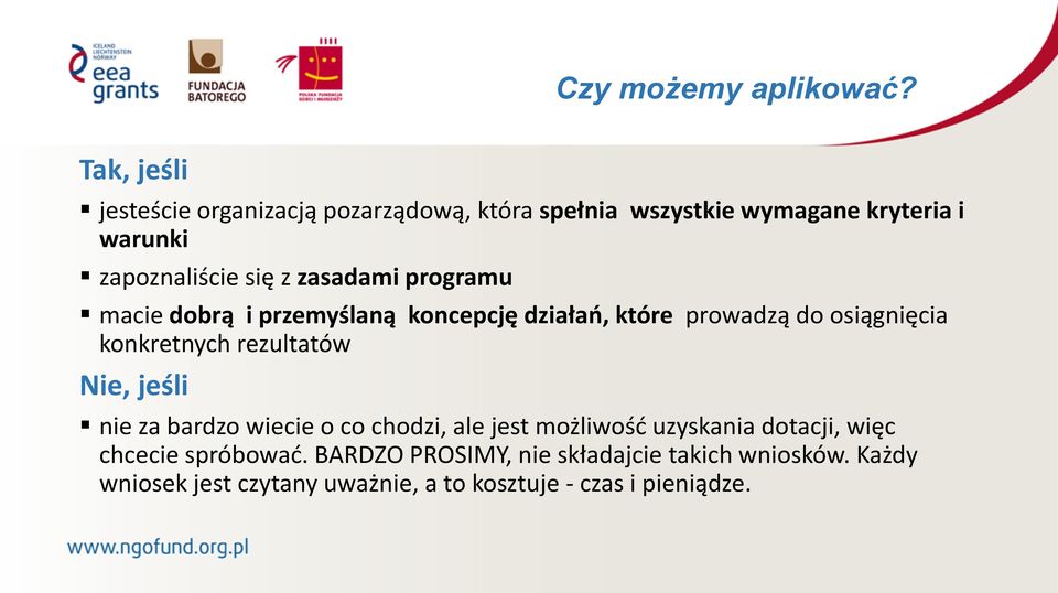 zasadami programu macie dobrą i przemyślaną koncepcję działań, które prowadzą do osiągnięcia konkretnych rezultatów