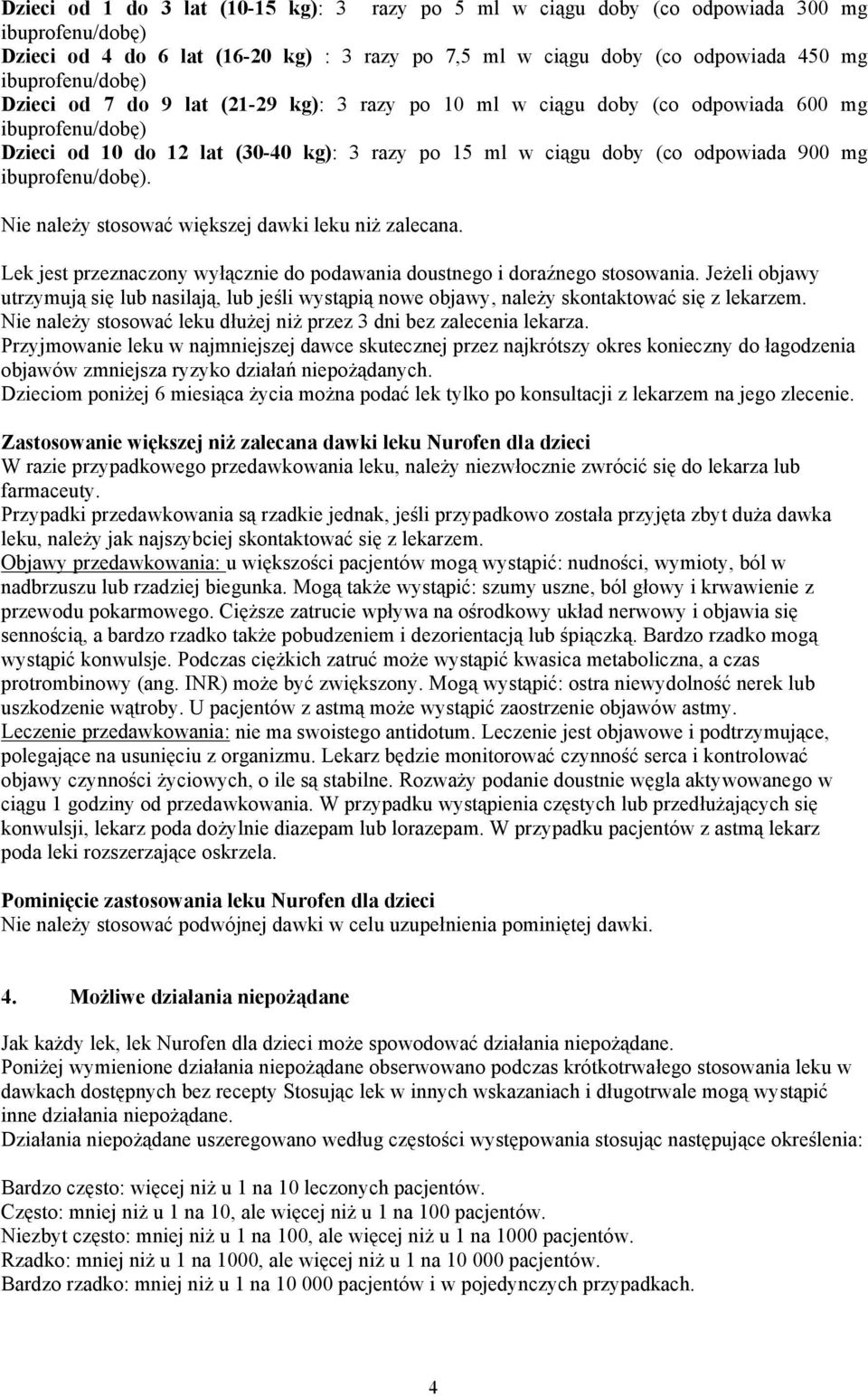 Lek jest przeznaczony wyłącznie do podawania doustnego i doraźnego stosowania. Jeżeli objawy utrzymują się lub nasilają, lub jeśli wystąpią nowe objawy, należy skontaktować się z lekarzem.