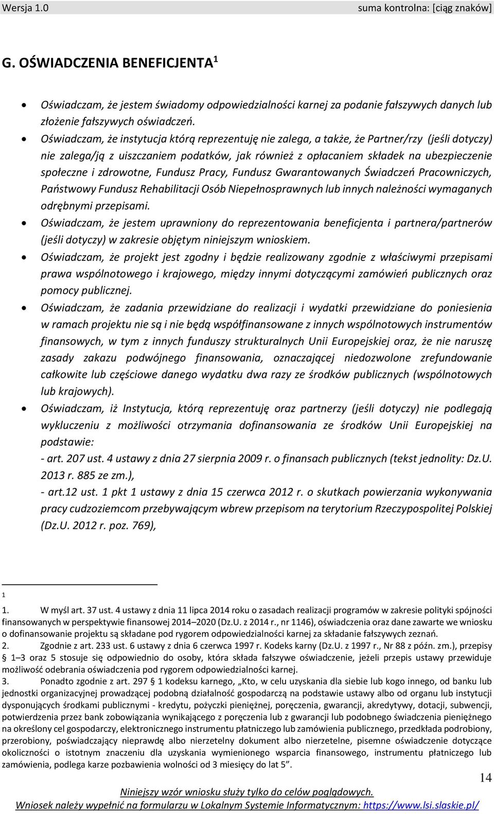 Pracy, Fundusz Gwarantowanych Świadczeń Pracowniczych, Państwowy Fundusz Rehabilitacji Osób Niepełnosprawnych lub innych należności wymaganych odrębnymi przepisami.