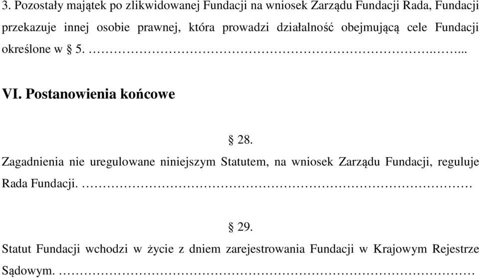 Postanowienia końcowe 28.