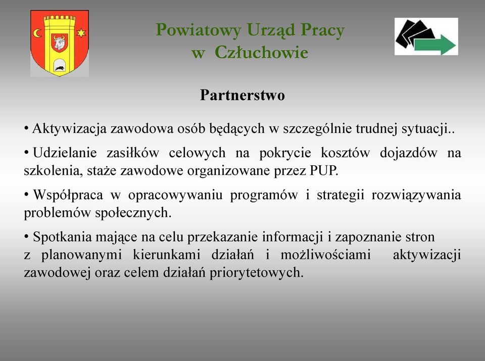 Współpraca w opracowywaniu programów i strategii rozwiązywania problemów społecznych.