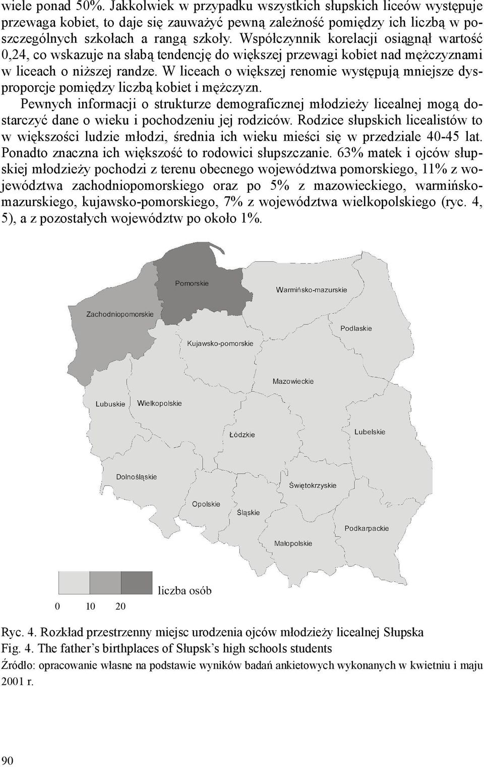 W liceach o większej renomie występują mniejsze dysproporcje pomiędzy liczbą kobiet i męŝczyzn.