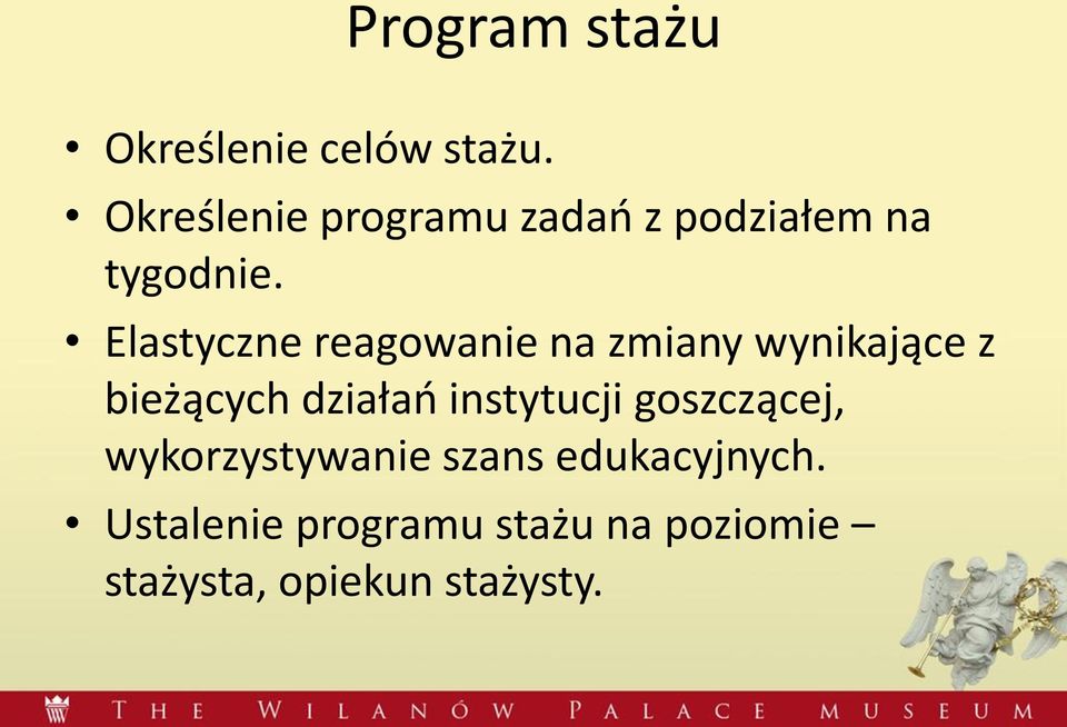 Elastyczne reagowanie na zmiany wynikające z bieżących działań