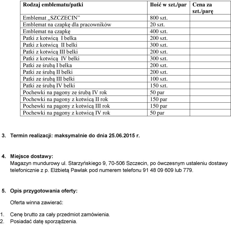 Patki ze śrubą IV belki 150 szt.