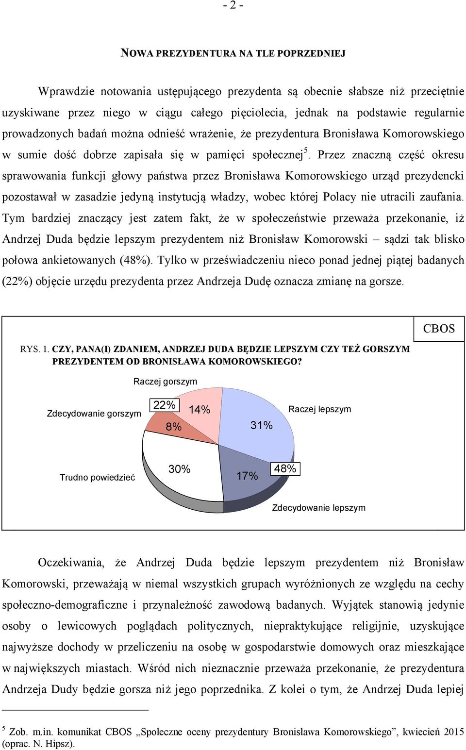 Przez znaczną część okresu sprawowania funkcji głowy państwa przez Bronisława Komorowskiego urząd prezydencki pozostawał w zasadzie jedyną instytucją władzy, wobec której Polacy nie utracili zaufania.