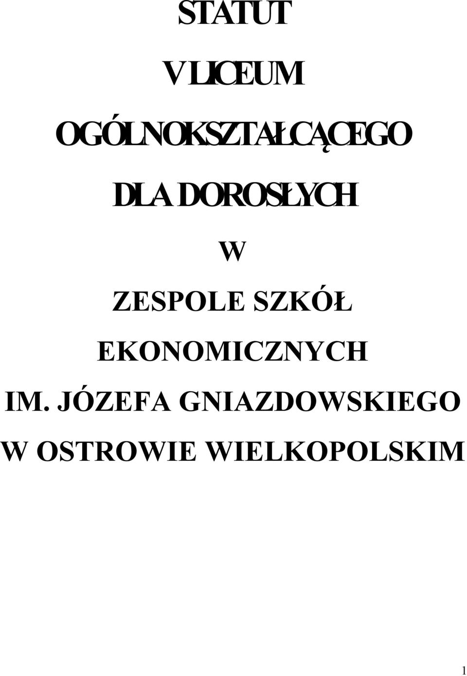 W ZESPOLE SZKÓŁ EKONOMICZNYCH IM.