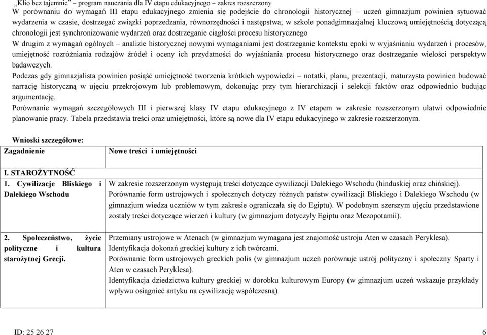 analizie historycznej nowymi wymaganiami jest dostrzeganie kontekstu epoki w wyjaśnianiu wydarzeń i procesów, umiejętność rozróżniania rodzajów źródeł i oceny ich przydatności do wyjaśniania procesu