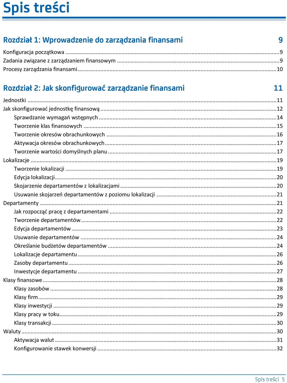 .. 15 Tworzenie okresów obrachunkowych... 16 Aktywacja okresów obrachunkowych... 17 Tworzenie wartości domyślnych planu... 17 Lokalizacje... 19 Tworzenie lokalizacji... 19 Edycja lokalizacji.