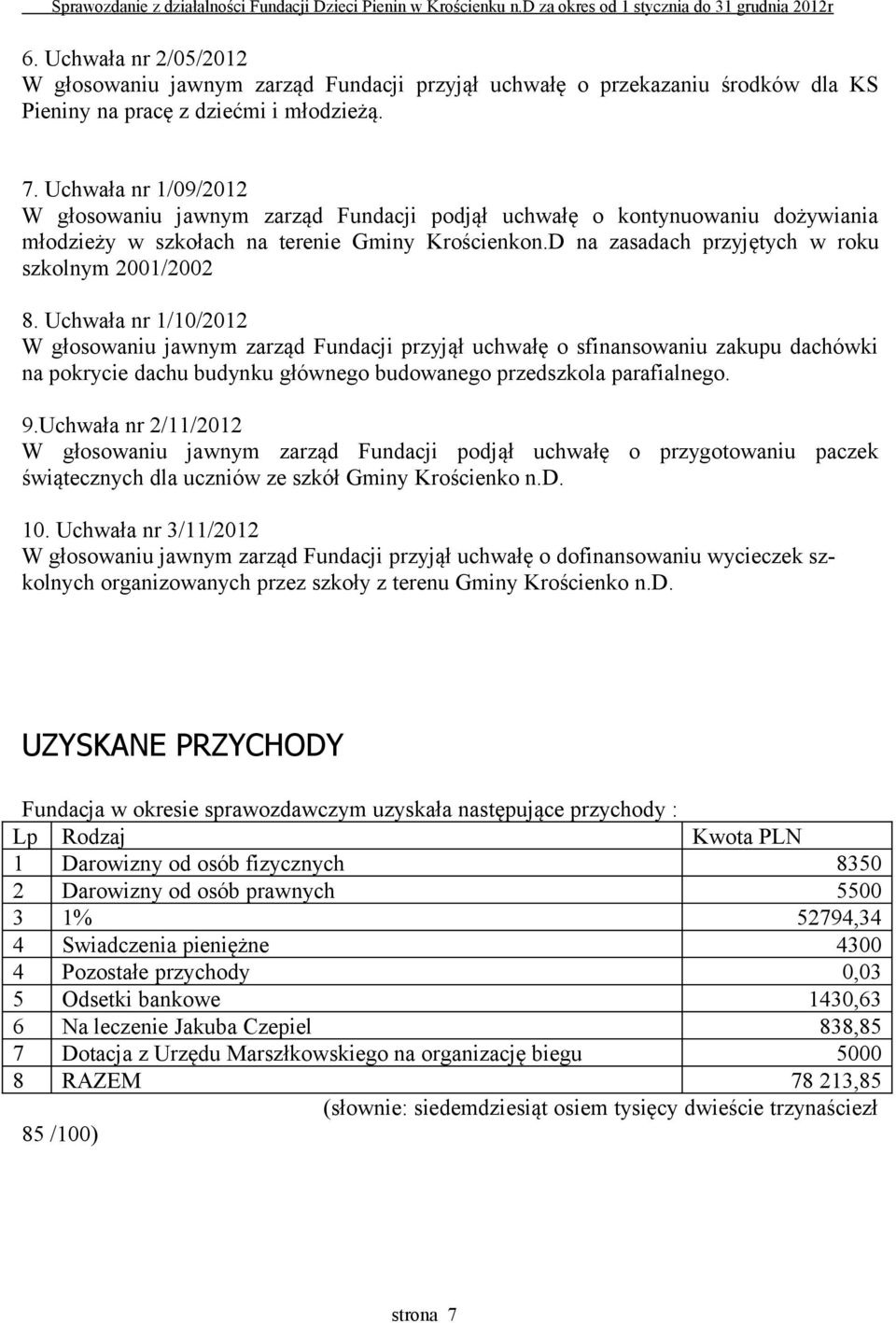 D na zasadach przyjętych w roku szkolnym 2001/2002 8.