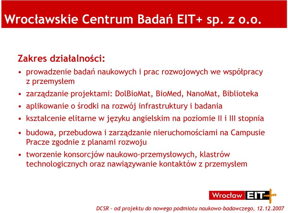 kształcenie elitarne w języku angielskim na poziomie II i III stopnia budowa, przebudowa i zarządzanie nieruchomościami na Campusie