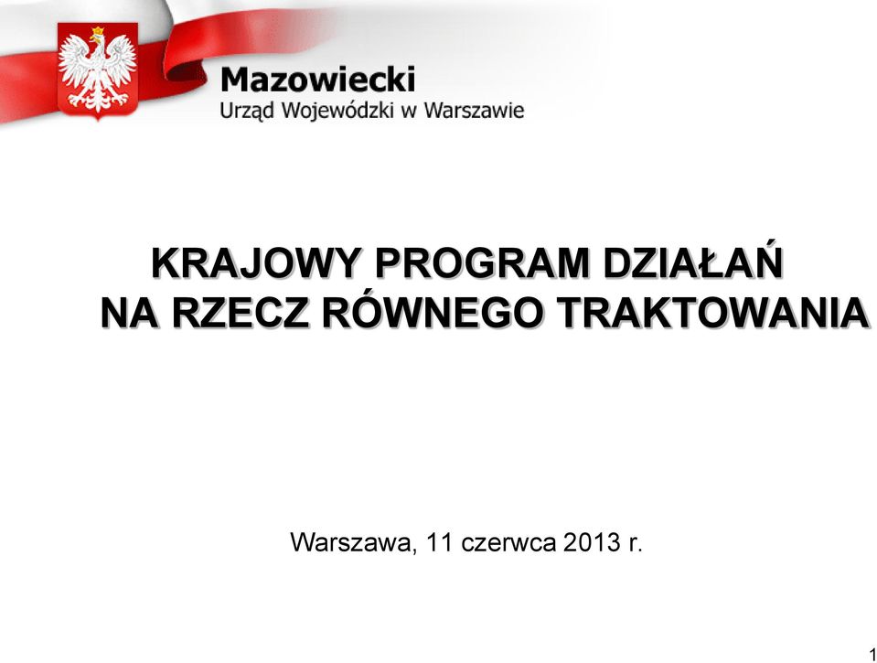 RÓWNEGO TRAKTOWANIA