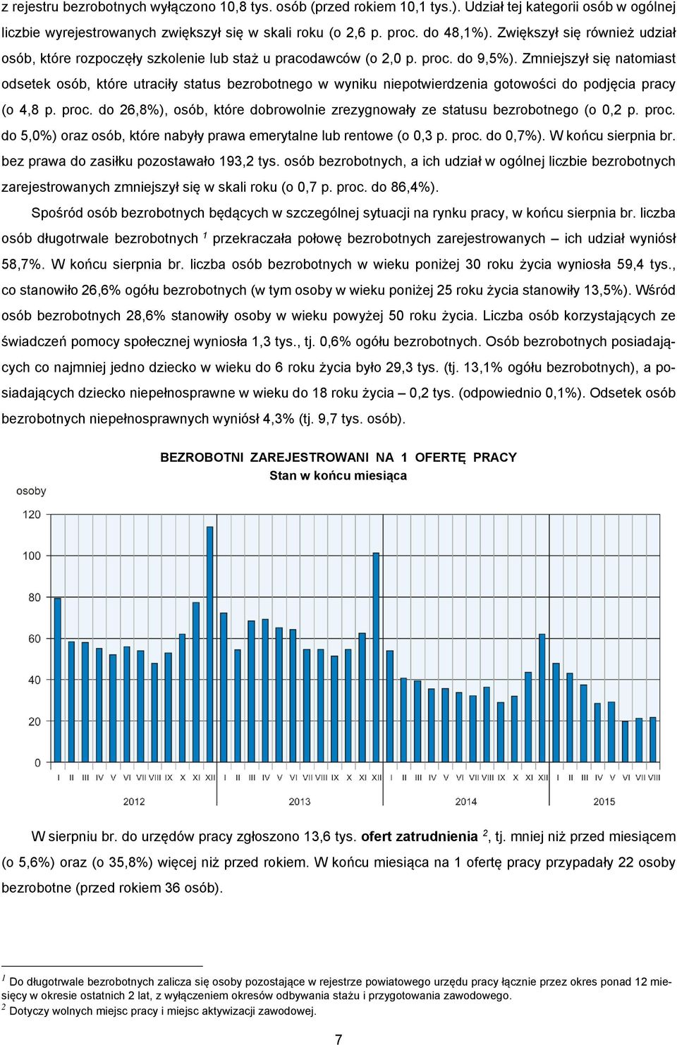 Zmniejszył się natomiast odsetek osób, które utraciły status bezrobotnego w wyniku niepotwierdzenia gotowości do podjęcia pracy (o 4,8 p. proc.