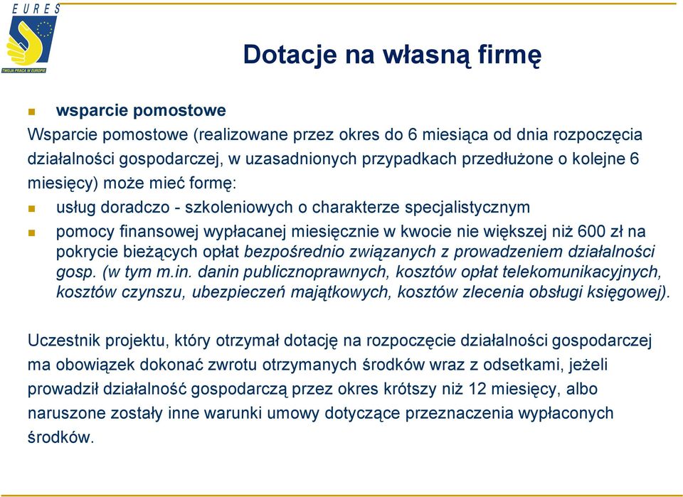 bezpośrednio związanych z prowadzeniem działalności gosp. (w tym m.in.