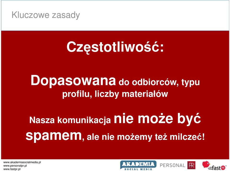 materiałów Nasza komunikacja nie