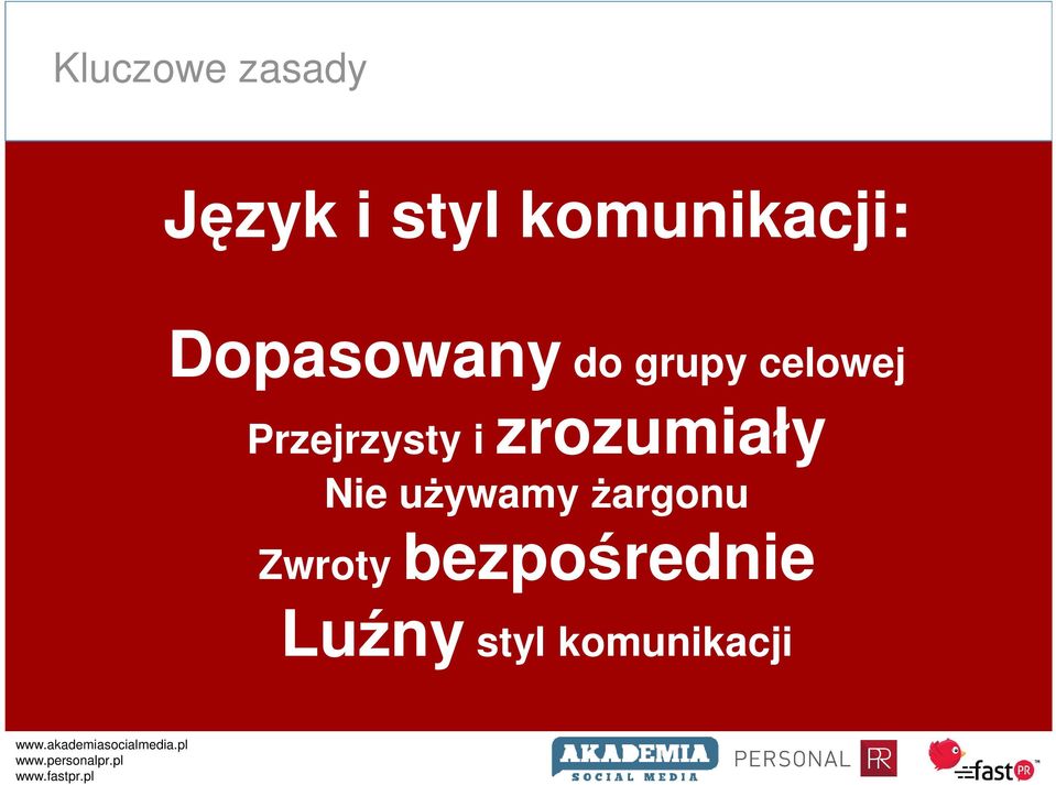 Przejrzysty i zrozumiały Nie