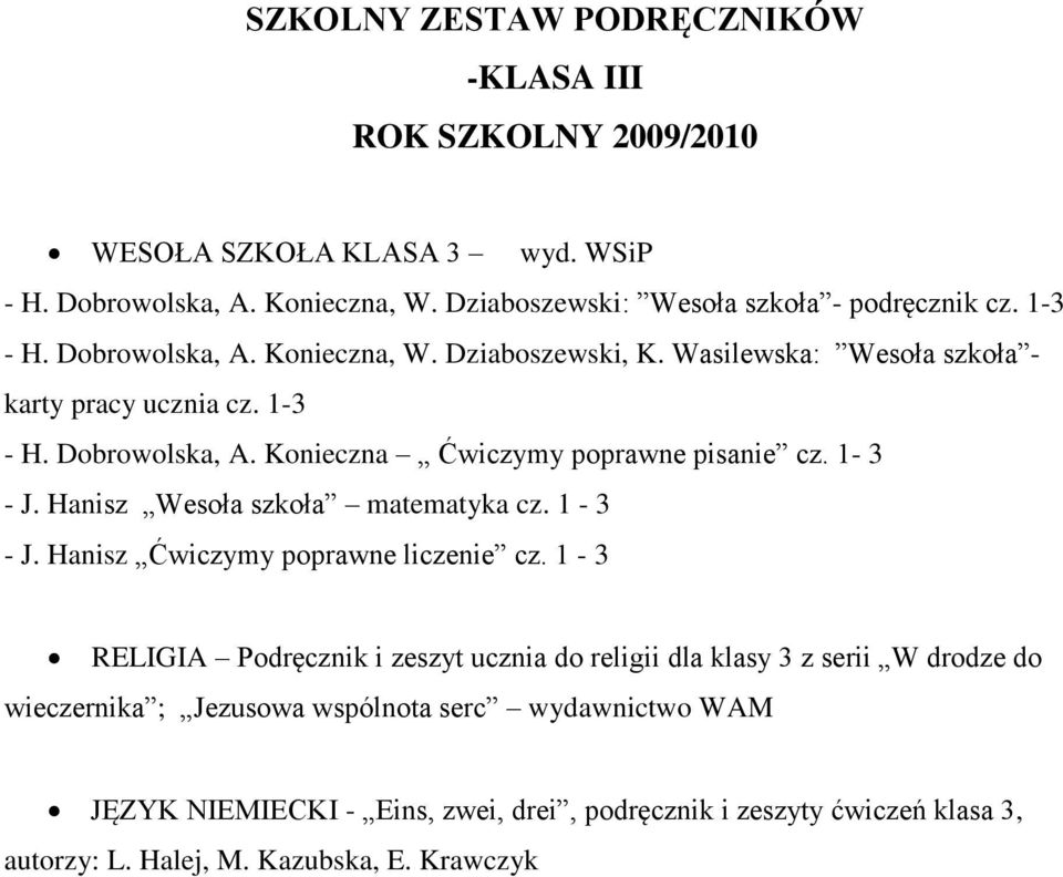 1-3 - J. Hanisz Ćwiczymy poprawne liczenie cz.