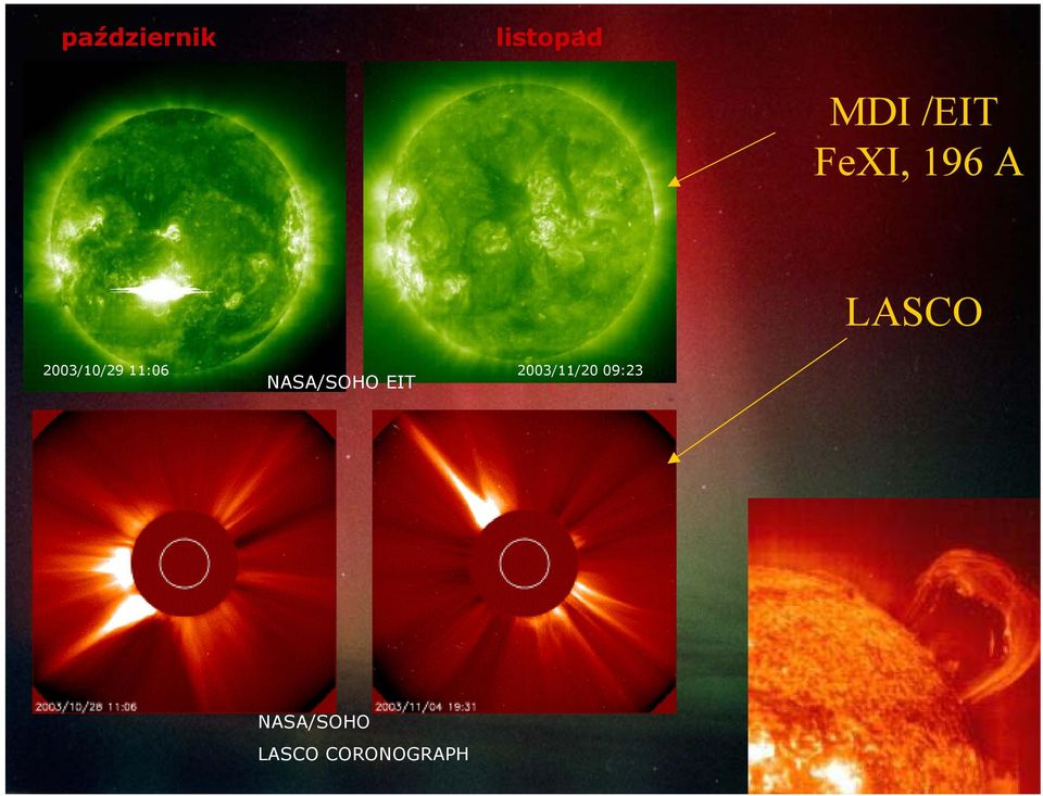 11:06 NASA/SOHO EIT 2003/11/20