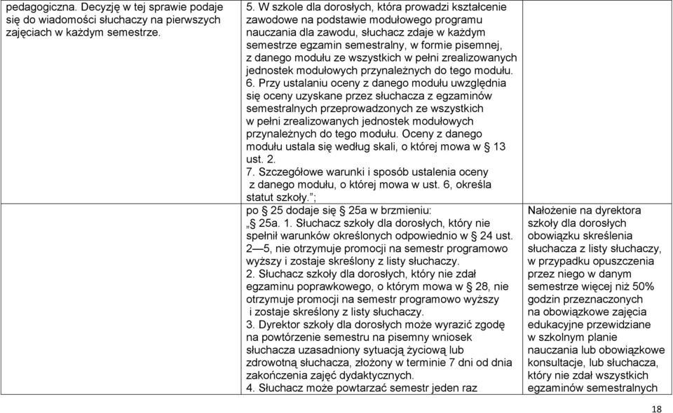 modułu ze wszystkich w pełni zrealizowanych jednostek modułowych przynależnych do tego modułu. 6.