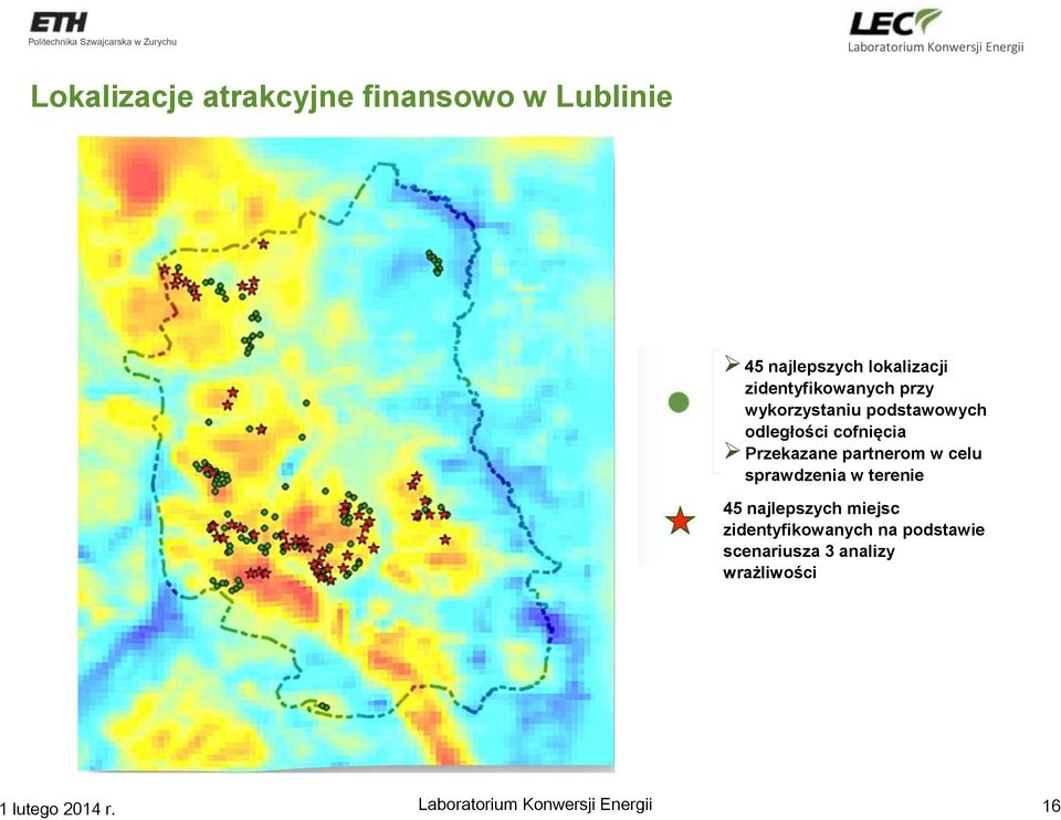 Przekazane partnerom w celu sprawdzenia w terenie 45 najlepszych miejsc